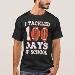 Camiseta Me Ocupé De 100 Días De Fútbol Escolar Estadounide