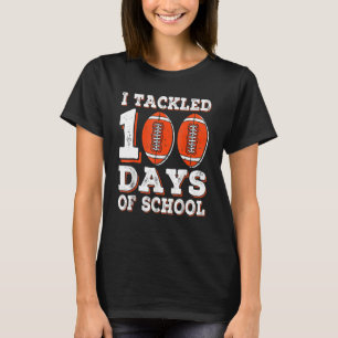 Camiseta Me Ocupé De 100 Días De Fútbol Escolar Estadounide