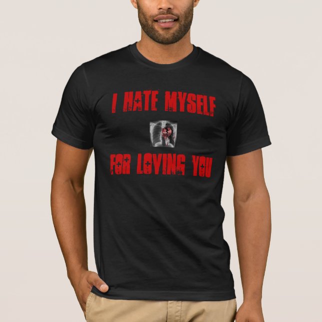Camiseta Me odio para amarle (Anverso)