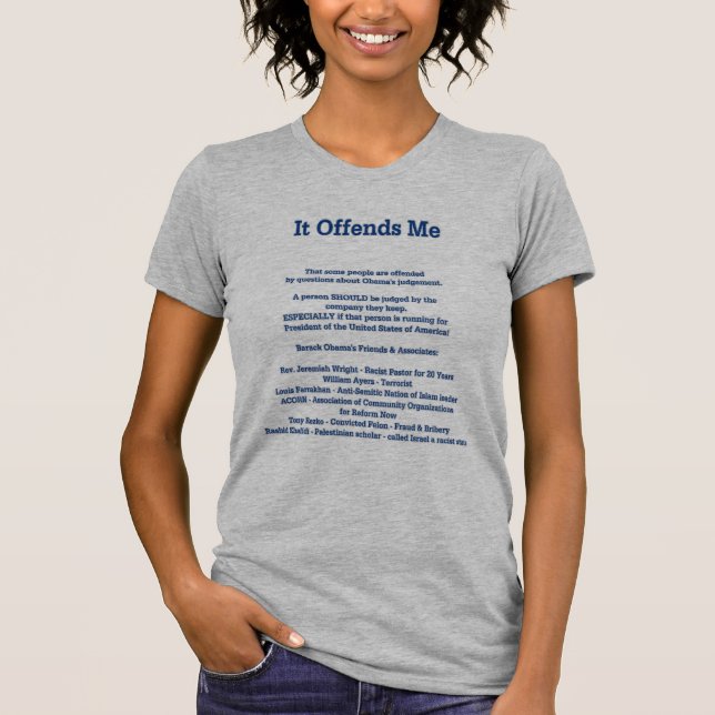 Camiseta Me ofende que alguna ofenden gente (Anverso)
