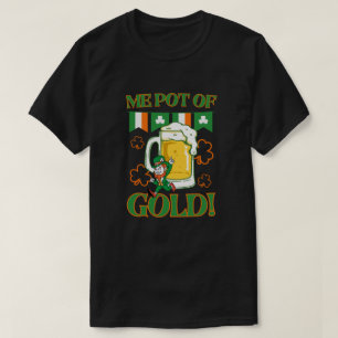 Camiseta Me olla de cerveza irlandesa de oro