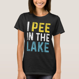 Camiseta Me Orino en el Lago Divertidas Vacaciones de Veran