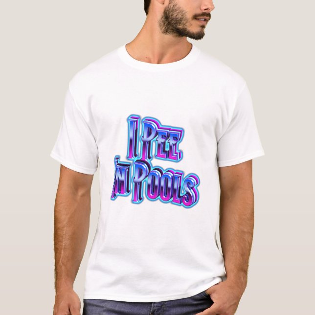 Camiseta Me Orino En Piscinas (Anverso)