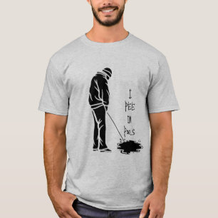 Camiseta Me Orino en Piscinas - Regalo de Broma Divertida