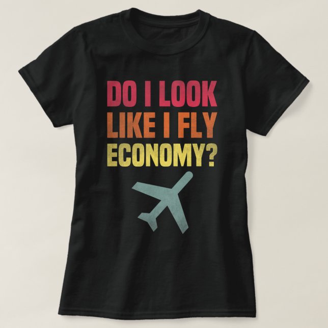 Camiseta ¿Me Parece Que Vuelo A Economía Divertida Viñeta T (Diseño del anverso)