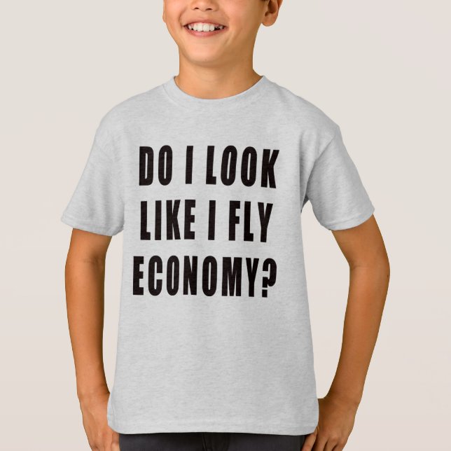 Camiseta ¿Me Parece Que Vuelo A La Economía? (Anverso)
