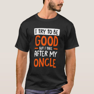 Camiseta Me parezco a mi tío Humor sarcástico divertido Sar