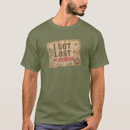 Camiseta Me Perdí a Propósito Mapa Antiguo