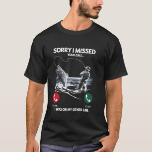 Camiseta Me perdí tu llamada, estaba en mi otra línea, dive