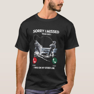 Camiseta Me perdí tu llamada, estaba en mi otra línea, dive