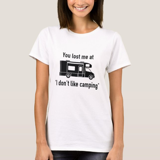 Camiseta Me Perdiste En Camping (Anverso)