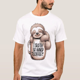Camiseta Me perezoso sin café