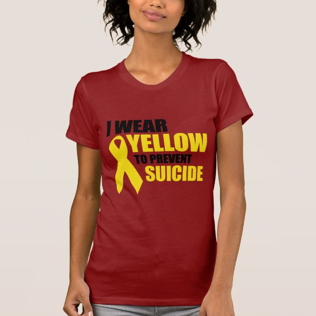 Camiseta Me pongo amarillo para prevenir el suicidio (Anverso)