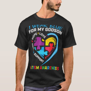 Camiseta Me pongo azul por mi ahijado Rompecabezas de conci
