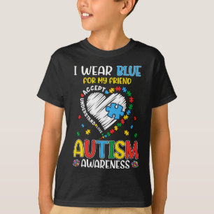 Camiseta Me Pongo Azul Por Mi Amigo Concienciación Sobre El