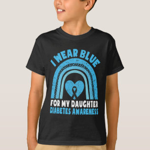 Camiseta Me Pongo Azul Por Mi Hija Diabetes Conciencia T1d