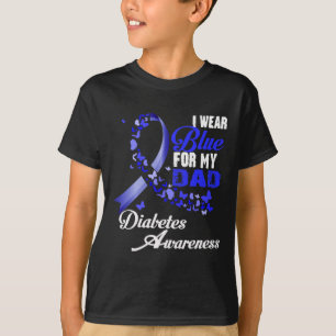 Camiseta Me Pongo Azul Por Mi Papá T1d Sensibilización Sobr
