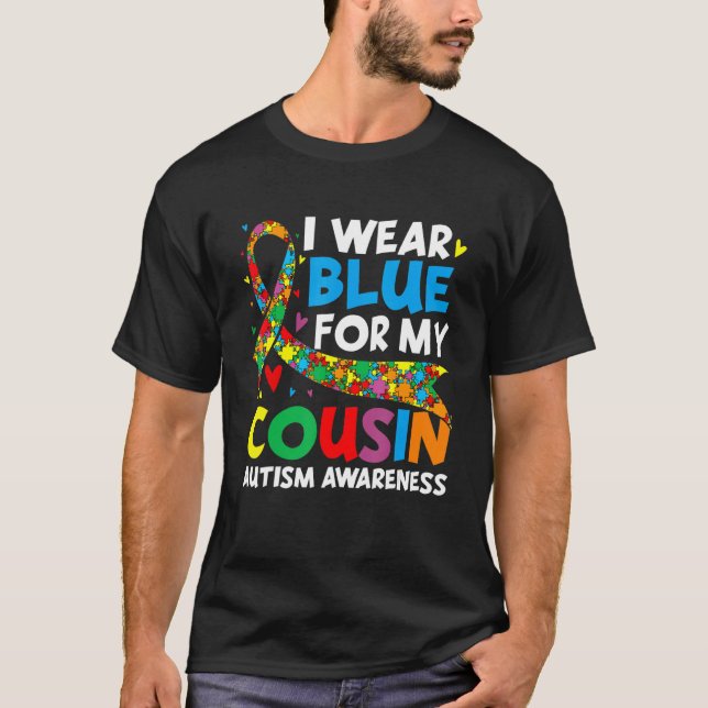 Camiseta Me Pongo Azul Por Mi Primo Guay Autism Awareness A (Anverso)