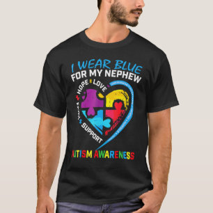 Camiseta Me pongo azul por mi sobrino Puzzle de Conciencia