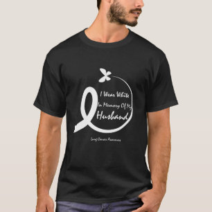 Camiseta Me Pongo Blanco En Memoria Del Cáncer De Pulmón De