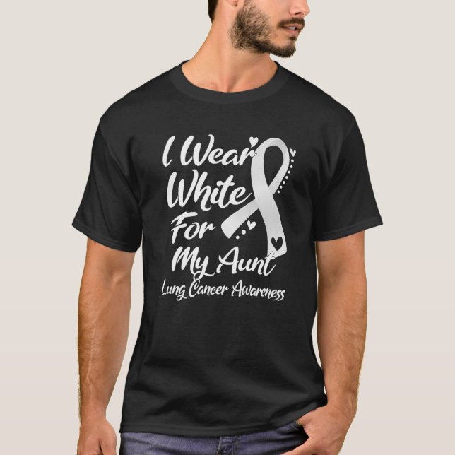 Camiseta Me Pongo Blanco Por Mi Conciencia Sobre El Cáncer  (Anverso)