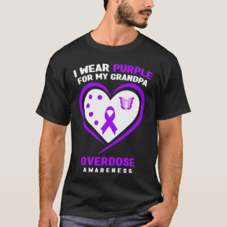 Camiseta Me pongo morado por la conciencia de sobredosis de