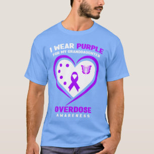 Camiseta Me pongo morado por la conciencia del sobredosis d