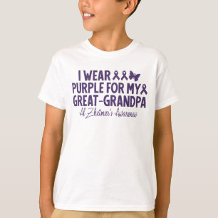 Camiseta Me pongo morado por mi bisabuelo Conciencia sobre 
