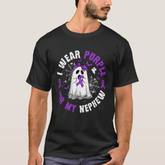 Camiseta Me pongo morado por mi sobrino Conciencia sobre la