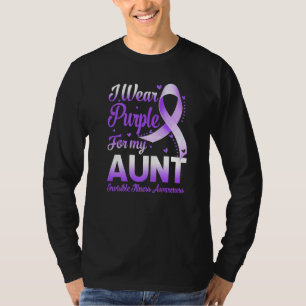 Camiseta Me pongo morado por mi tía Conciencia de Enfermeda