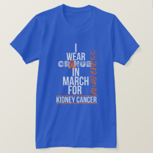 Camiseta Me pongo naranja en marzo por el cáncer de riñón