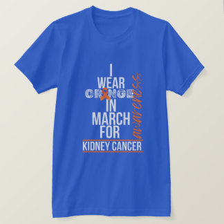 Camiseta Me pongo naranja en marzo por el cáncer de riñón