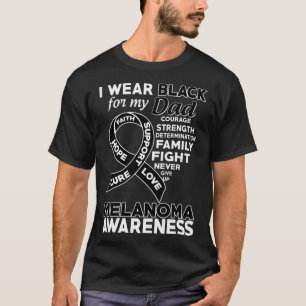 Camiseta Me Pongo Negro Por La Conciencia De Melanoma De Mi