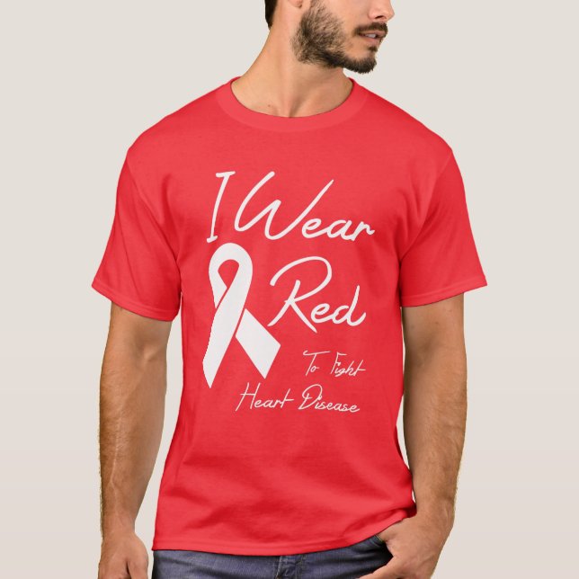 Camiseta Me Pongo Rojo Para Combatir El Mes De Concienciaci (Anverso)