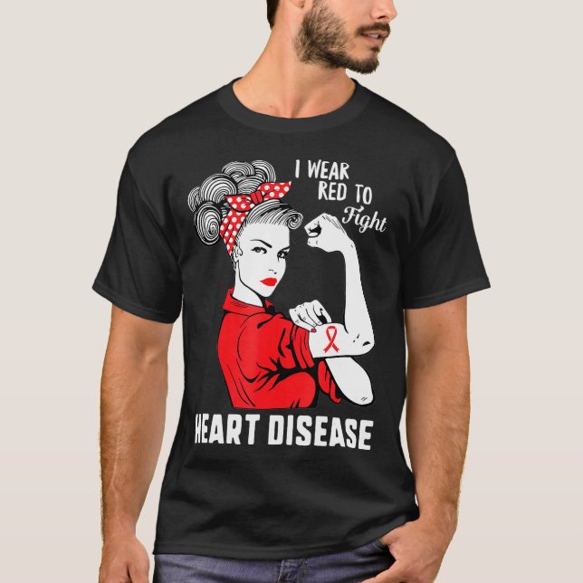Camiseta Me Pongo Rojo Para Luchar Concienciación Sobre Enf (Anverso)