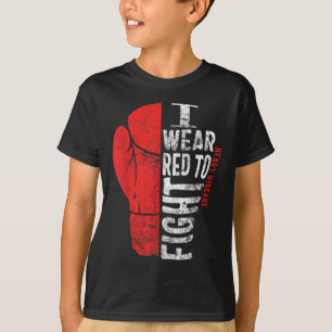 Camiseta Me Pongo Rojo Para Luchar Concienciación Sobre Enf