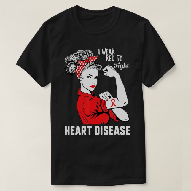 Camiseta Me Pongo Rojo Para Luchar Concienciación Sobre Las (Diseño del anverso)
