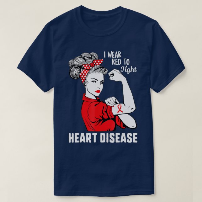 Camiseta Me Pongo Rojo Para Luchar Concienciación Sobre Las (Diseño del anverso)