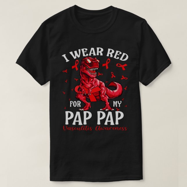 Camiseta Me pongo rojo para mi PAP (Diseño del anverso)