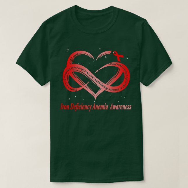 Camiseta Me Pongo Rojo Por Deficiencia De Hierro Anemia Sen (Diseño del anverso)