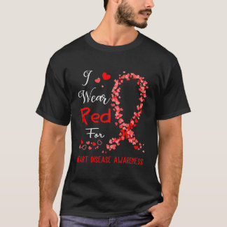 Camiseta Me Pongo Rojo Por Enfermedades Cardíacas Sensibili