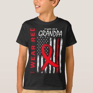 Camiseta Me pongo rojo por la conciencia de la enfermedad c