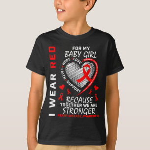 Camiseta Me pongo rojo por la conciencia de la enfermedad c