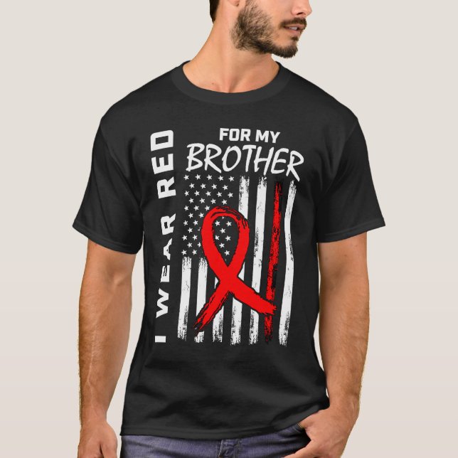Camiseta Me Pongo Rojo Por La Conciencia De Mi Hermano Enfe (Anverso)