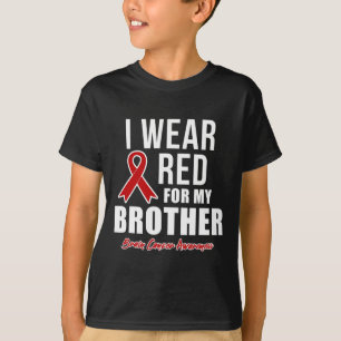 Camiseta Me pongo rojo por la conciencia del cáncer de sang