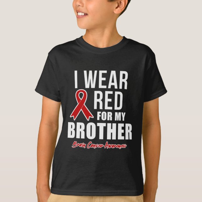 Camiseta Me Pongo Rojo Por La Conciencia Sobre El Cáncer De (Anverso)