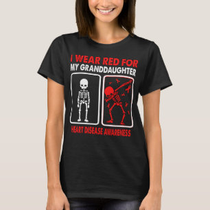 Camiseta Me Pongo Rojo Por La Enfermedad Cardíaca De Mi Nie