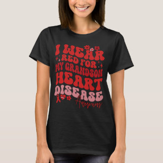 Camiseta Me Pongo Rojo Por La Enfermedad Del Corazón De Mi 