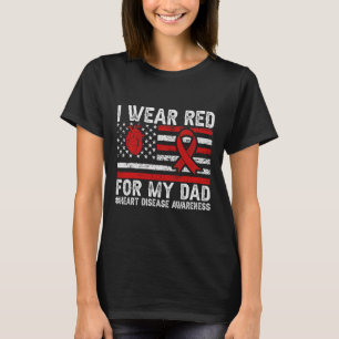 Camiseta Me Pongo Rojo Por Las Enfermedades Del Corazón De