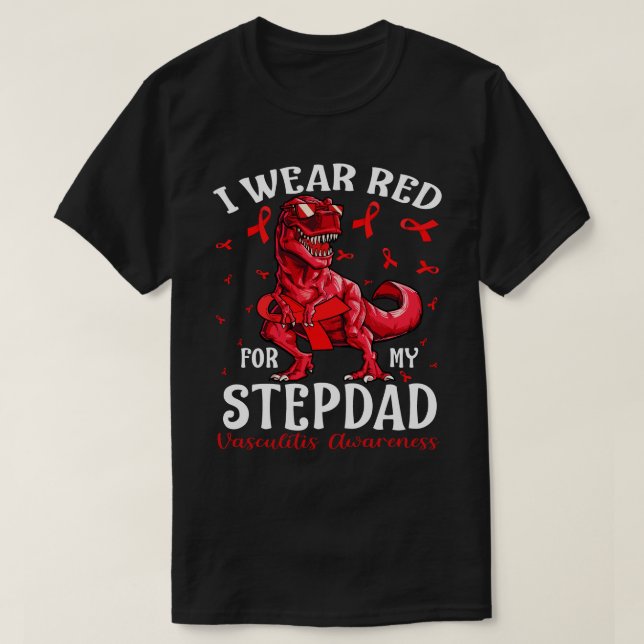 Camiseta Me Pongo Rojo Por Mi Cena De Concienciación Sobre  (Diseño del anverso)